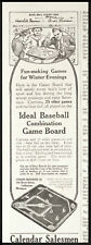 1910 IDEAL BASEBALL GAME BOARD Antique Toys Vtg PRINT AD picture