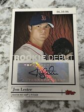 2006 Topps Update Rookie Debut Auto Jon Lester #DA-JL Rookie Auto RC Red Sox picture