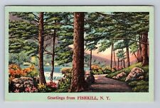 Fishkill NY-New York, Scenic Greetings, Antique Souvenir Vintage Postcard picture