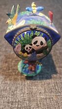 Rare Kevin Chen Enamel/Brass Collectible Mini mail box PANDA  FLOWERS picture
