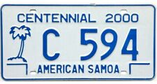 *BARGAIN BIN*  NOS 2000 American Samoa CARGO License Plate #594 picture