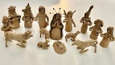 VTG 15 Piece Intricate Clay Art Nativity  Christmas Jalisco  Mexico Signed picture