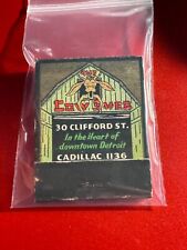 MATCHBOOK - THE COW SHED -  DINING & DANCING - DETROIT, MI - UNSTRUCK picture