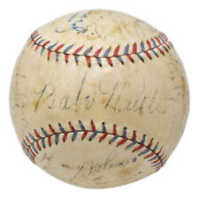 Babe Ruth Signed American League Baseball Gehrig Dicky +13 Other PSA 4.5 LOA picture