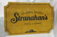 Stranahan's Colorado Whiskey Distillery Wooden Sign Advertising Yellow Bar Decor picture