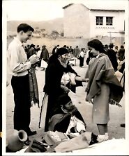 LD332 1957 Original Photo MARKET DAY IN OTAVALO ECUADOR INDIANS SELL THEIR WARES picture