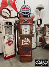 Vintage 1940's STANDARD / AMERICAN Oil Company Gilbarco Gas Pump picture