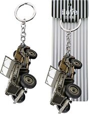 Keyring Miniature Willys MB JEEP USA Key Ring Automobile Gift picture