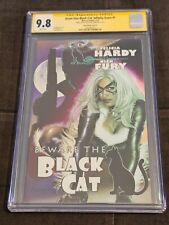 Giant Size Black Cat Infinity Score #1 CGC 9.8 SS Greg Horn Cover D Sig sketch picture
