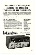 QST Ham Radio Mag. Ad HALLICRAFTERS NEW HT-30 Transmitter/Exciter (10/56) picture