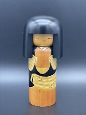 Japanese Creative KOKESHI Doll Vintage by KISAKU Signed 5.25” picture