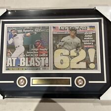 Aaron Judge 62 home runs record Framed Newspaper New York Post NY Yankees picture