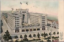 1908 SAN DIEGO California Hand-Colored Postcard U.S. GRANT HOTEL Bird's-Eye View picture