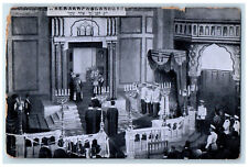 c1940's Interior of Synagogue Taken During Inauguration Bulgaria Postcard picture