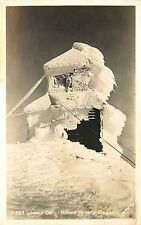 c1930s RPPC Fire Lookout Cabin in Ice at of Summit Mt. Hood OR Sawyers 15-659 picture