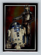 R2-D2 and C-3PO 2002 Topps Star Wars Attack of the Clones UK Character Foils C6 picture