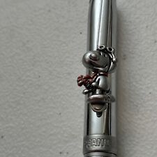 Vintage Pen Peanuts Snoopy with Red Scarf Silver Tones picture