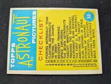 1963 Topps Astronauts 3-D Card # 55 Checklist (EX) Last-N-Set picture