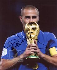 Fabio Cannavaro ITALY Signed 10x8 Photo OnlineCOA AFTAL picture