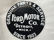 12in Ford motor company dealer plate PORCELAIN ENAMEL SIGN picture