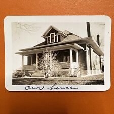 “Our Home” VINTAGE PHOTO 1940 Original Snapshot Sweet American House picture