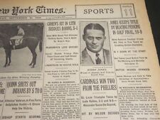 1928 SEPT 16 NEW YORK TIMES RADIO SECTION - BOBBY JONES KEEPS TITLE - NT 6924 picture