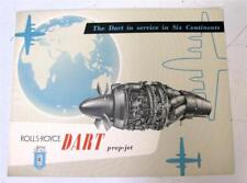 ROLLS ROYCE Dart Prop-Jet Aero Engine Sales Brochure 1957 #276 picture