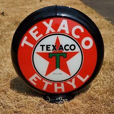 TEXACO ETHYL Gas Pump Globe 13.5 inch mancave rat rod hot rod garage décor picture