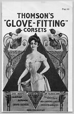 1904 Thomson's Glove Fitting Corsets Antique Print Ad Chic Shapely Models picture