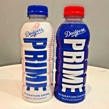 2 Rare Sealed Prime Hydration Drink Limited LA DODGERS WHITE + BLUE  picture