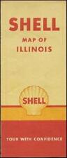1946 SHELL OIL CO Road Map ILLINOIS Route 66 Springfield Peoria Rockford Chicago picture