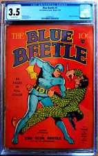BLUE BEETLE #1 CGC 3.5 OW 1939 rare key ORIGIN, Eisner & LOU FINE nice color picture
