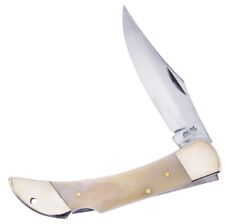 Frost Cutlery Large 110 Lockback - Smooth Bone Handle Folding Knife - NEW  picture