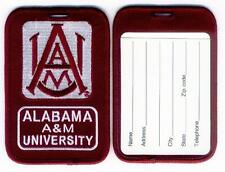 ALABAMA A&M UNIVERSITY Luggage ID Tags (Set of 2) Embroidered AAMU - HBCU picture