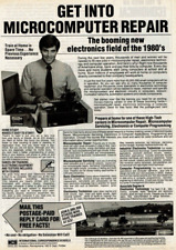 1984 Vintage Print Ad Get Into MicroComputer Repair ICS Booming New Field 1980s picture