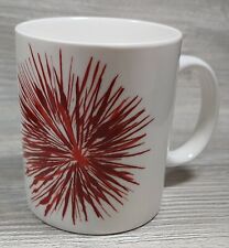 Starbucks 2014 White Red Starburst Fireworks Ceramic Coffee Mug Cup 12 Fl Oz picture