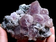 174g NATURAL Calcite & Amethyst Quartz Skeletal Crystal Point Mineral  Specimen picture