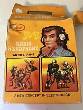 NIB Vintage Rystl Model RH-1 Solid State AM Radio Muffs Headphone  picture