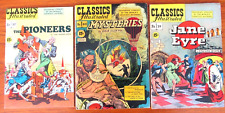 1950's CLASSICS ILLUSTRATED COMICS 3 Classics The Pioneers Mysteries Jane Eyre picture