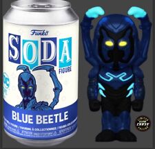 CHASE Funko Soda:  Blue Beetle (Metallic & GITD Chase) DC Comics Partially Open picture