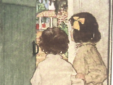 Jessie Wilcox Smith Postcard The Green Door Boy Girl Reinthal & Newman C.1910 picture
