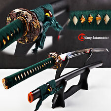 High-end Handmade Clay Tempered T10 Katana Mirror polish Japanese Samurai Sword picture