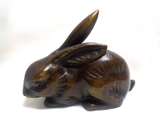 Rare Antique Japanese Bronze Rabbit Water Dropper picture