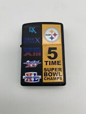 Zippo Pittsburg Steelers 5 Time Super Bowl Champions NFL Football 2006 Lighter picture