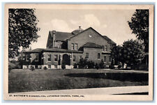 1918 St. Matthew's Evangelical Lutheran Church York Pennsylvania PA RPO Postcard picture