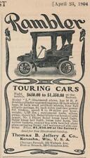 Magazine Ad - 1904 - Rambler Touring Cars - Kenosha, WI - Model 