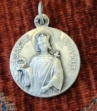 St. Louis (Ludovicus) Vintage & New Holy Medal Catholic France Patron of Masons picture