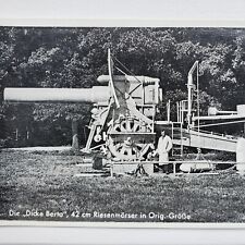 WW1 Original German Big Bertha artillery large howitzer naval cannon Prussian picture