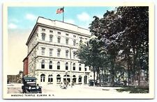 Masonic Temple Elmira New York NY Mainroad & Historic Site Landmarks Postcard picture