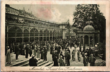 Czech Republic Marienbad Konzert beim Kreuzbrunnen Vintage Postcard C065 picture